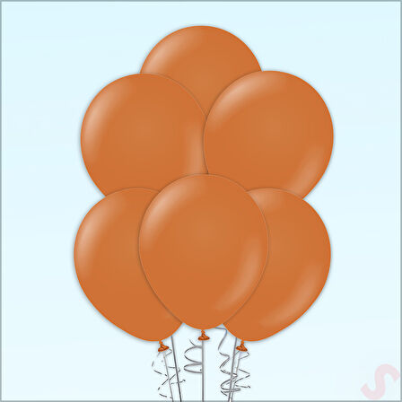 Karamel Kahve Pastel Balon, 30cm x 8 Adet