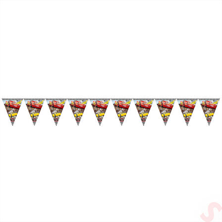 Cars 3, Üçgen Bayrak Flama - 2,90 mt