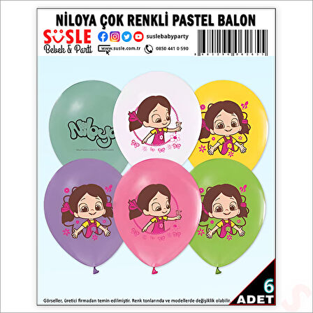 Niloya Balon, 30cm x 6 Adet