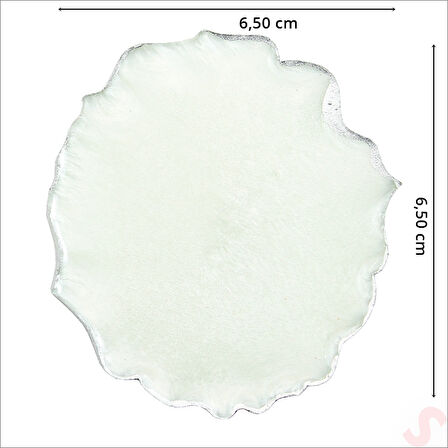 Epoksi Magnet, 6,50 cm - Gümüş - 1 Adet
