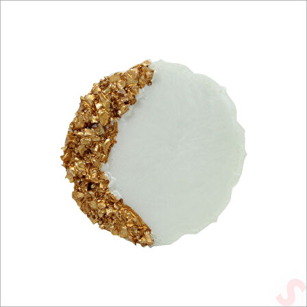 Epoksi Taşlı 6,50 cm Magnet, Altın - 1 Adet