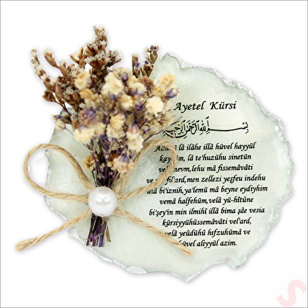 Kutulu ve SüSLü 6,50 cm Epoksi Magnet, Gümüş - 1 Adet