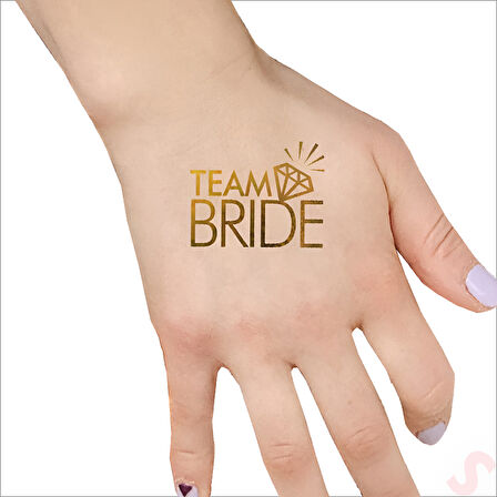 Bride Geçici Dövme, 10 Adet - Altın