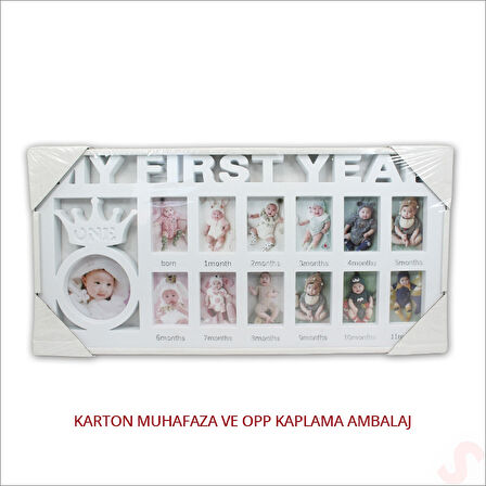 1 Yaş Resim Çerçevesi, 39cm x 19cm