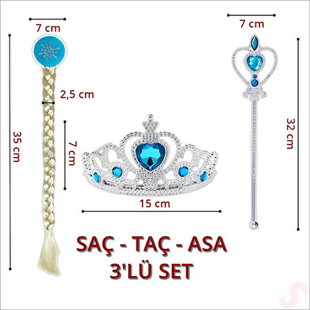 Frozen Asa, Taç ve Saç Seti