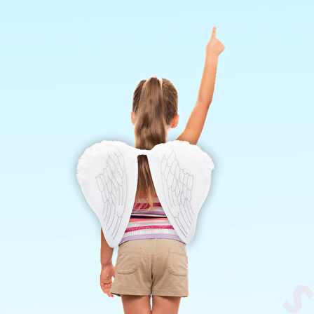 Melek Kanadı, 46cm x 39cm - Beyaz