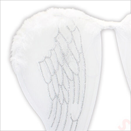 Melek Kanadı, 46cm x 39cm - Beyaz