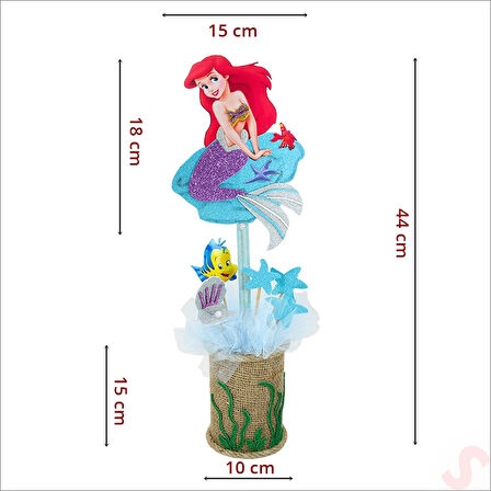 Deniz Kızı Masa Süsü - 44cm x 15cm