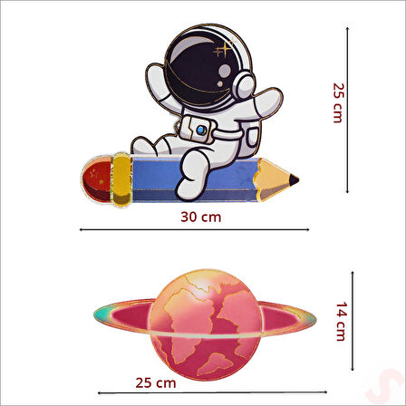 Kozmik Galaksi, 9 Parça Duvar Sticker Seti