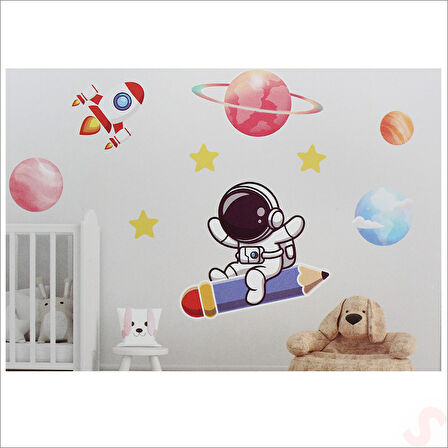 Kozmik Galaksi, 9 Parça Duvar Sticker Seti