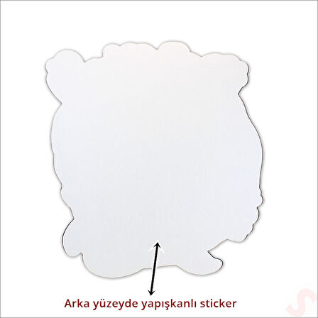 Deniz Canlıları Aynalı Duvar Stickerı, 33cm x 33cm
