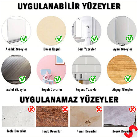 3 Boyutlu Dekoratif Duvar Sticker Seti, Renkli