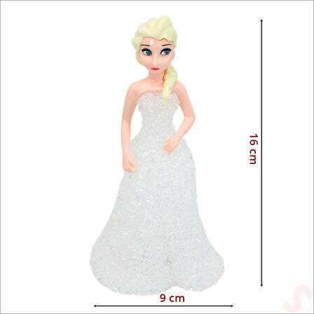 Frozen Renk Değiştiren Led Işıklı Lamba 16x9cm - Beyaz,1 Adet