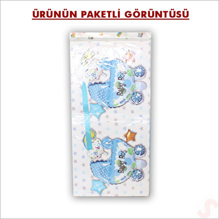 Kapaklı, Katlanır Demonte Karton Kutu, 30cm - Puset & Mavi
