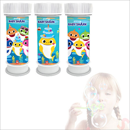 Baby Shark Köpük Baloncuk - 3 Adet