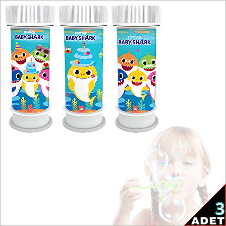 Baby Shark Köpük Baloncuk - 3 Adet