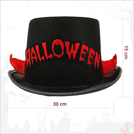 Hallloween Boynuzlu Şapka, 30cm