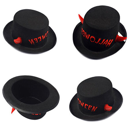 Hallloween Boynuzlu Şapka, 30cm