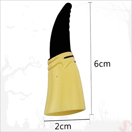 Cadı Tırnağı, 10 Adet - Siyah