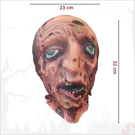 Halloween Kumaş 3D Korku Maskesi, 32cm - Zombi