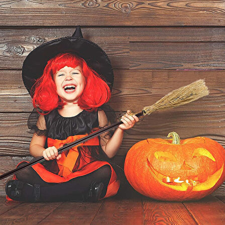 Halloween Çalı Cadı Süpürgesi, 95 cm