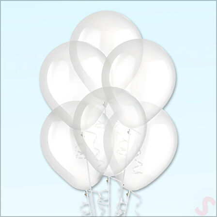 Şeffaf Balon, 30cm x 10 Adet