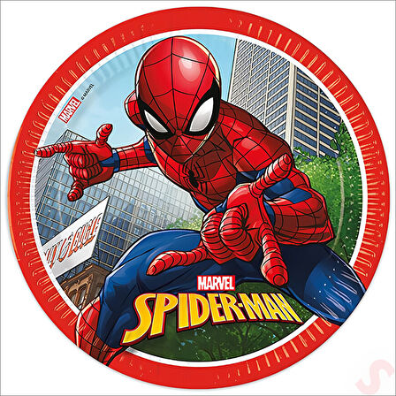 Spiderman Crime Fighter Karton Tabak - 23cm x 8 Adet