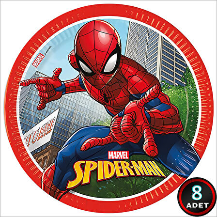 Spiderman Crime Fighter Karton Tabak - 23cm x 8 Adet