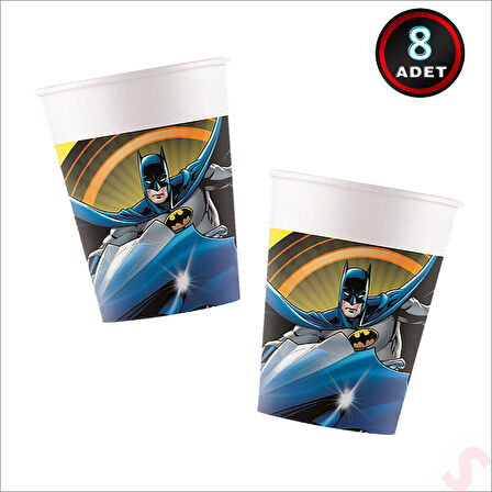 Batman Haydut Plastik Bardak - 8 Adet