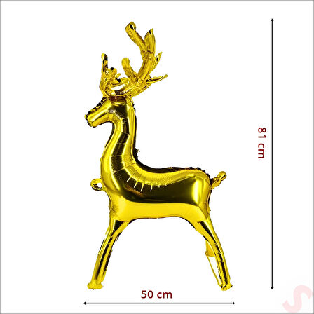 Geyik Folyo Balon 81cm x 50cm