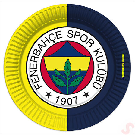 Fenerbahçe SK Karton Tabak - 23cm x 8 Adet