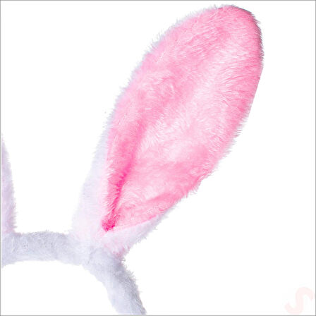 Tavşan Kulağı Pelüş Taç - Pembe