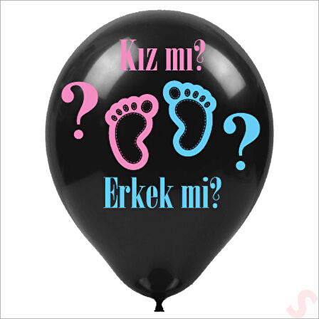 Kız Mı ? & Erkek Mi ? Cinsiyet Partisi Balonu - 8 Adet