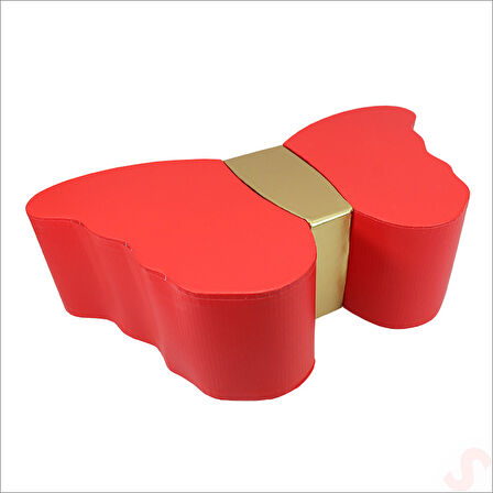 Kelebek Kutu, 33 x 18 x 9 cm - Kırmızı, 1 Adet