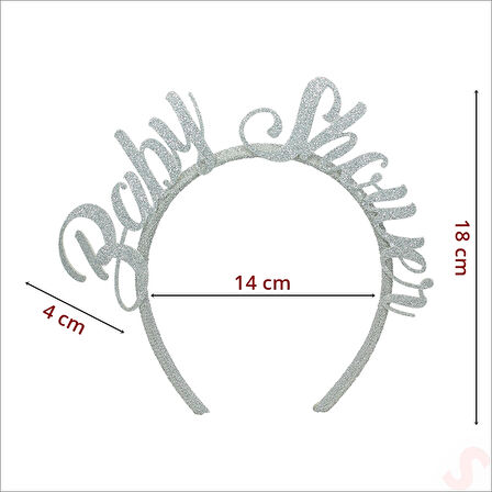 Baby Shower Taç - Gümüş