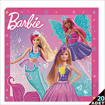 Barbie Fantasy Peçete, 33cm x 33cm - 20 Adet