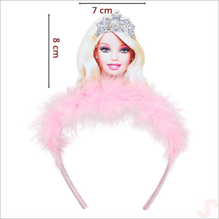 Barbie Baskılı Taç