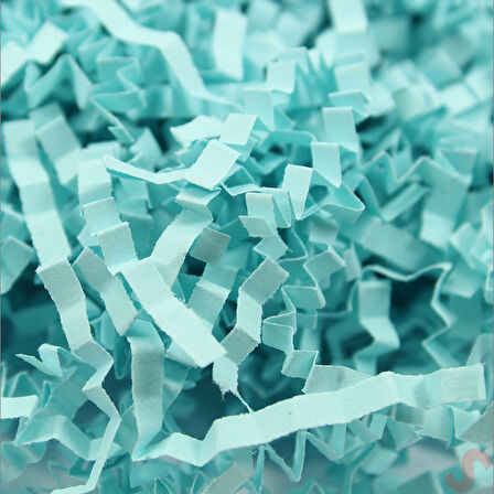 Zikzak Kırpıntı Kağıt Paketleme Dolgu Malzemesi, 50 gr - Mavi