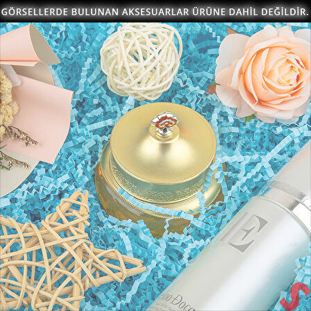 Zikzak Kırpıntı Kağıt Paketleme Dolgu Malzemesi, 50 gr - Mavi