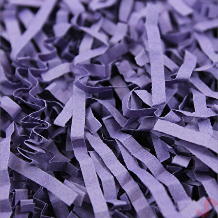 Zikzak Kırpıntı Kağıt Paketleme Dolgu Malzemesi, 50 gr - Mor