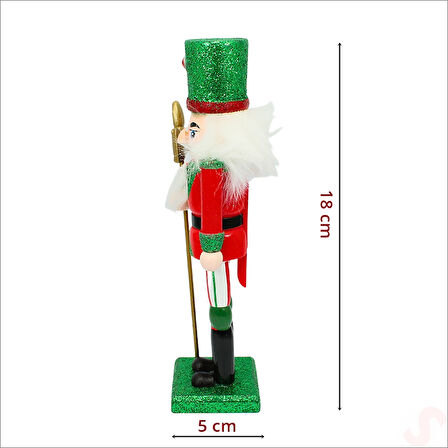 Kurşun Asker, Ahşap Fındıkkıran 18cm - Baltalı