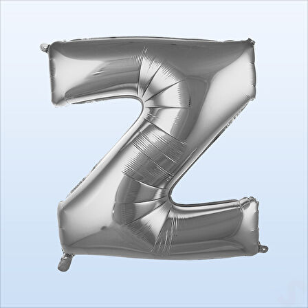Z Harf Gümüş Folyo Balon - 76 cm
