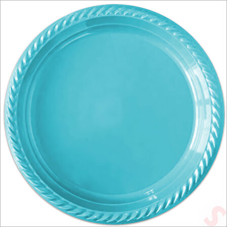 Plastik Tabak, 22cm x 24 Adet - Mavi