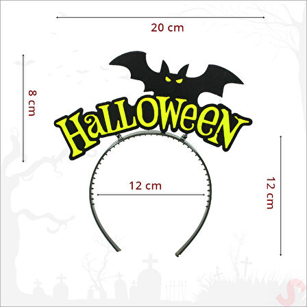 Halloween Yarasa Taç - Sarı