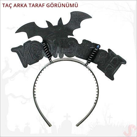 Halloween Yarasa Taç - Sarı