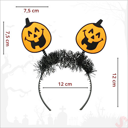 Halloween Gülenyüz Bal Kabağı Taç