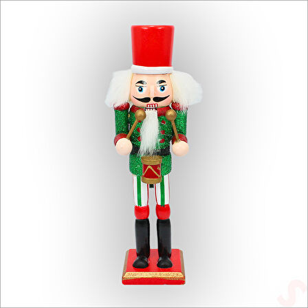 Kurşun Asker, Ahşap Fındıkkıran 18cm - Davulcu