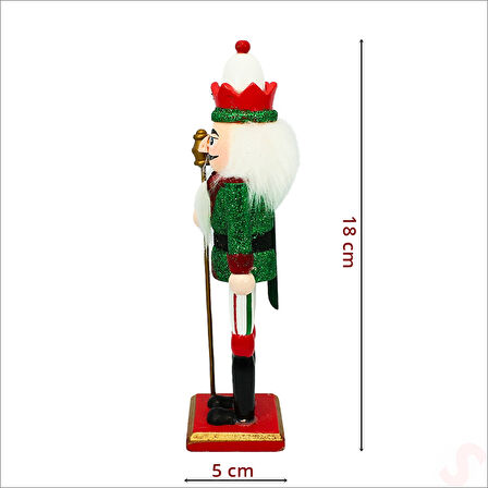 Kurşun Asker, Ahşap Fındıkkıran 18cm - Mızraklı