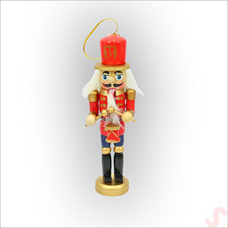 Kurşun Asker, Ahşap Fındıkkıran 13cm - Davulcu