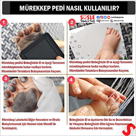 Bebek Ultrasonlu, El ve Ayak İzli  Resim Çerçevesi, 36cm x 23cm